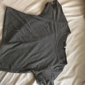 Grey crop top